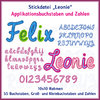 ABC LEONIE applique letter embroidery