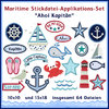 Maritime set embroidery