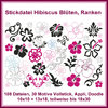 Hibiscus giga set embroidery