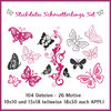Stickdateien Schmetterlinge Giga Set Butterfly Butterflies embroidery