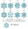 Snowflakes ice crystals 01 embroidery