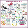 Rock Queens starter set4 embroideries