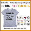 Plotterdatei Griller Set 1 cutfile BBQ Barbecue Grill