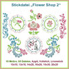 Stickdatei Flower Shop Set 2 Blumen Rosen