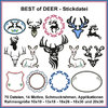 Best of deer embroidery file