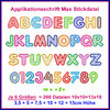ABC Schrift Max Applikation Stickdatei Buchstaben Schriften