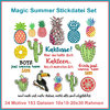 Magic Summer Stickdatei Set Sommer Kaktus Ananas Kaktusse