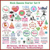 Rock-Queens Starter Set9 Stickdateien Set 9