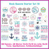 Rock-Queens Starter Set10 Stickdateien Set 10