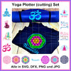 Plotterdatei Yoga Blume des Lebens Flower of life Yogi cutting set