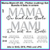 Cutfile set Mama Mami German wording