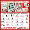 Stickdatei W33 Adventskalender to go ITH Mini Advents Kalender Hülle Giga Set